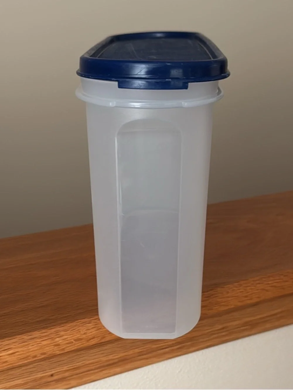 Tupperware Plastic Food Storage Container with Navy Lid - Multipurpose